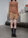 INTO THE EAST 25 Spring/Summer Printed Embroidered Slim-Fit Cardigan ITE-E1DGSS017TN20KT-JT Caramel (E1DGSS045WT20TP)